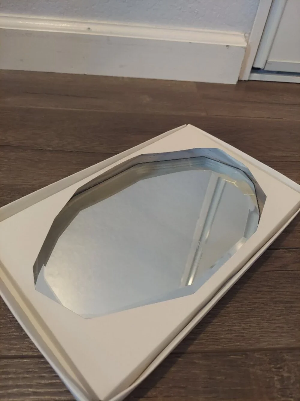 Swarovski Crystal Beveled Vanity Tray Mirror Home Decor New In Box